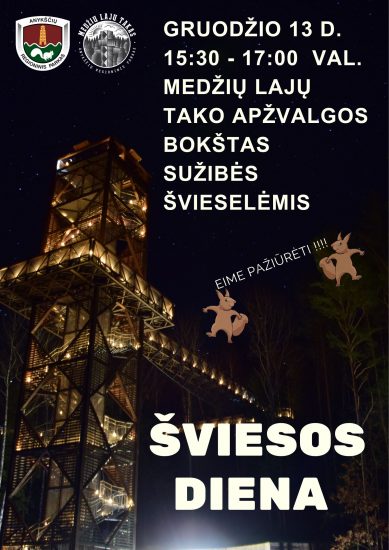 Šviesos diena Medžių lajų take
