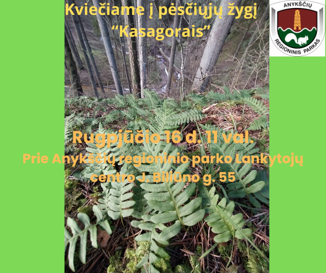 Kviečiame į pėsčiųjų žygį „Kasagorais”