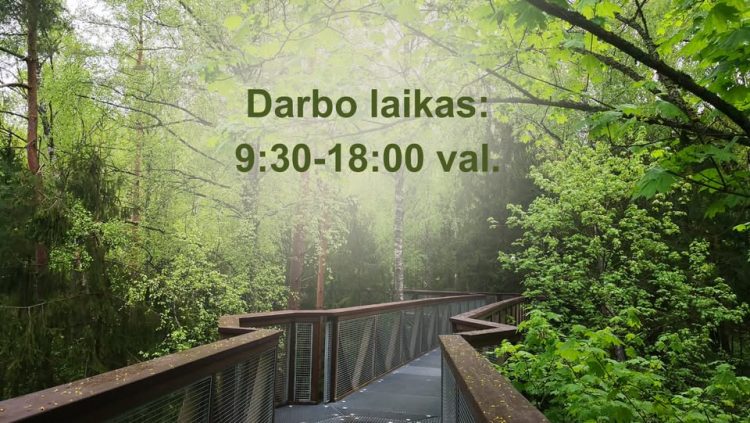 Keičiasi Medžių lajų tako darbo laikas