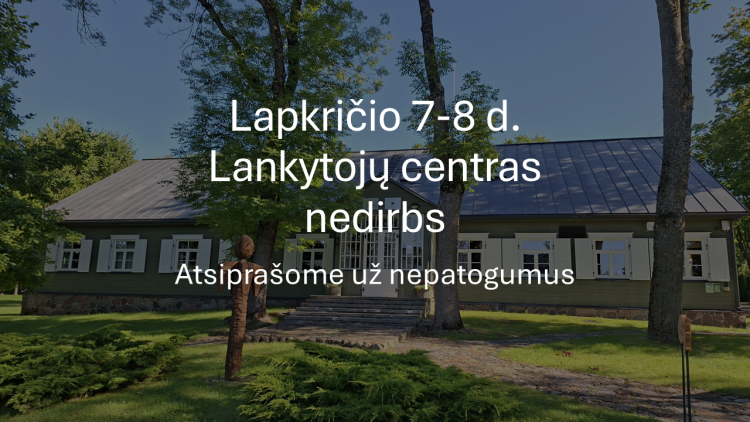 Lankytojų centras lapkričio 7-8 d.