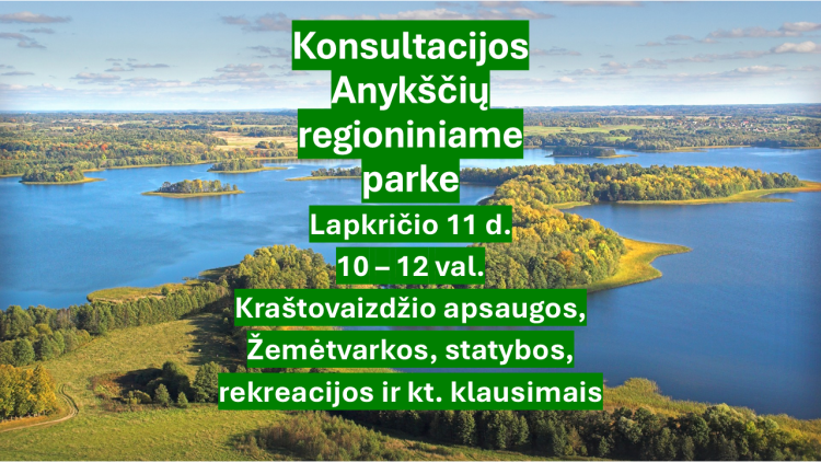 Konsultacijos Anykščių regioniniame parke