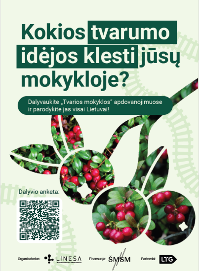 Kviečiame kandidatuoti Tvarios mokyklos apdovanojimuose